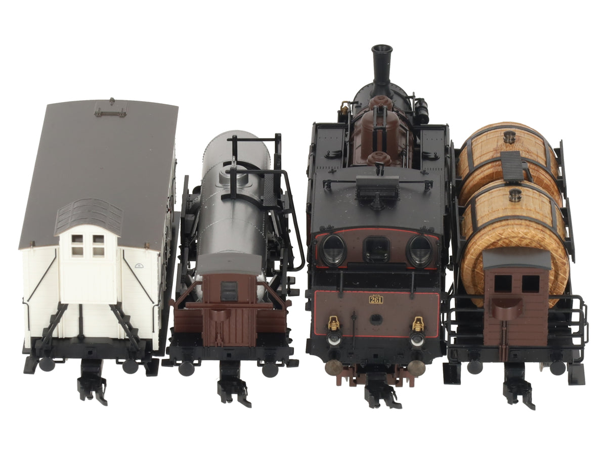 Trix 21248 HO Scale German Railways Locomotive & Freight Car Set NIB