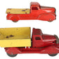 Marx Vintage Pressed Steel Red & Yellow Dump Truck & Flatbed Truck [2] VG