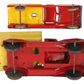 Marx Vintage Pressed Steel Red & Yellow Dump Truck & Flatbed Truck [2] VG