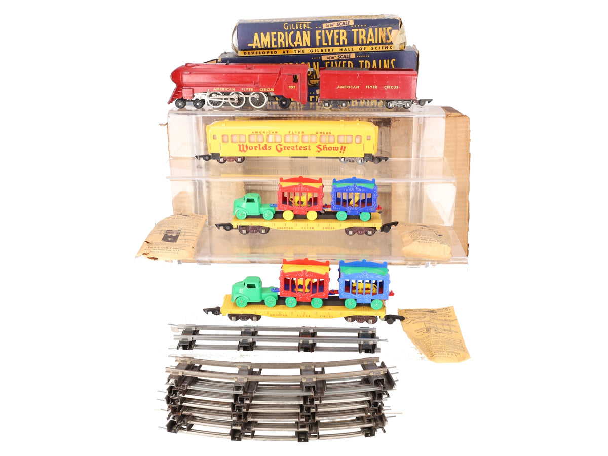 American Flyer 5002T Vintage S Circus Train Set EX/Box