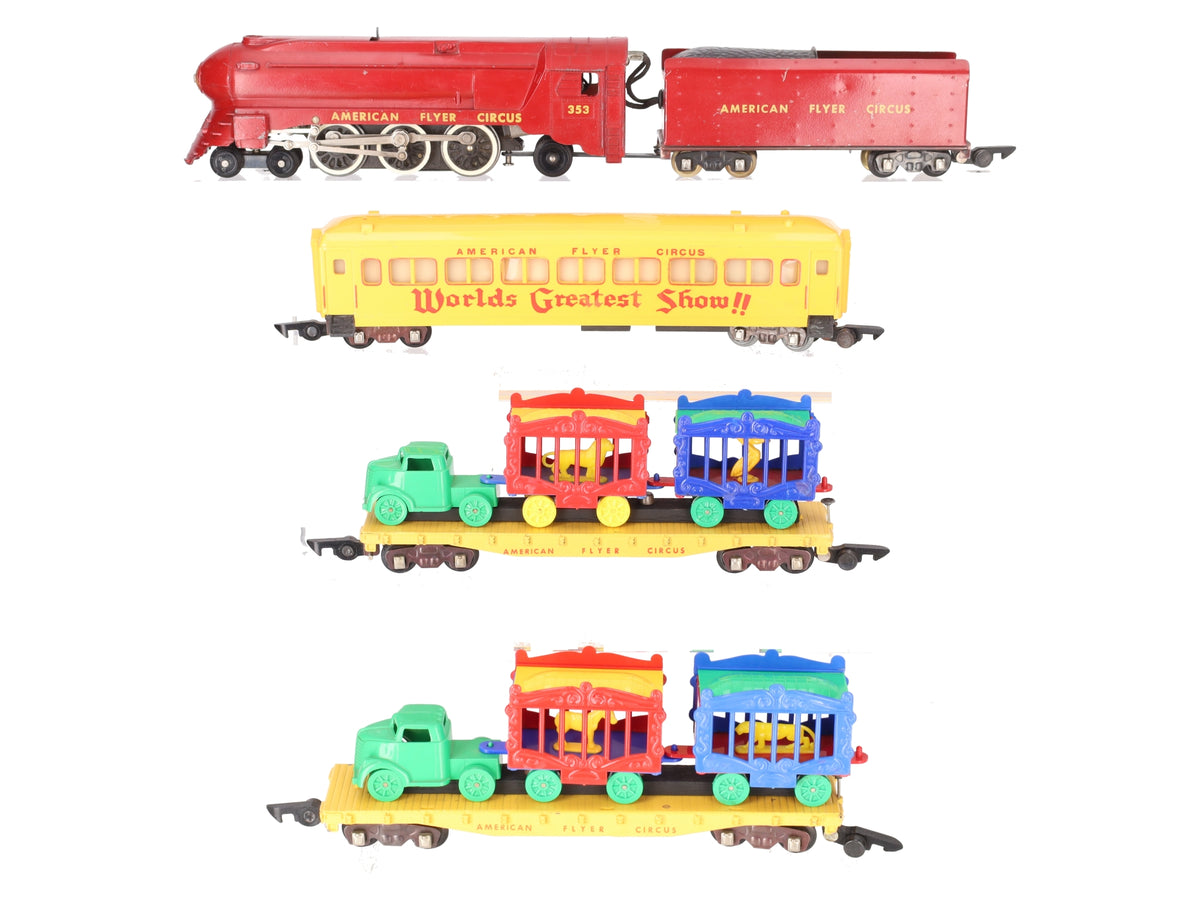 American Flyer 5002T Vintage S Circus Train Set EX/Box