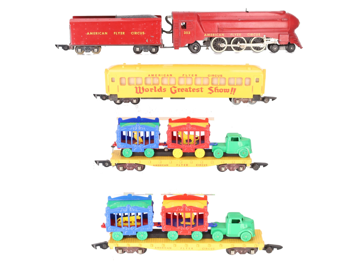 American Flyer 5002T Vintage S Circus Train Set EX/Box
