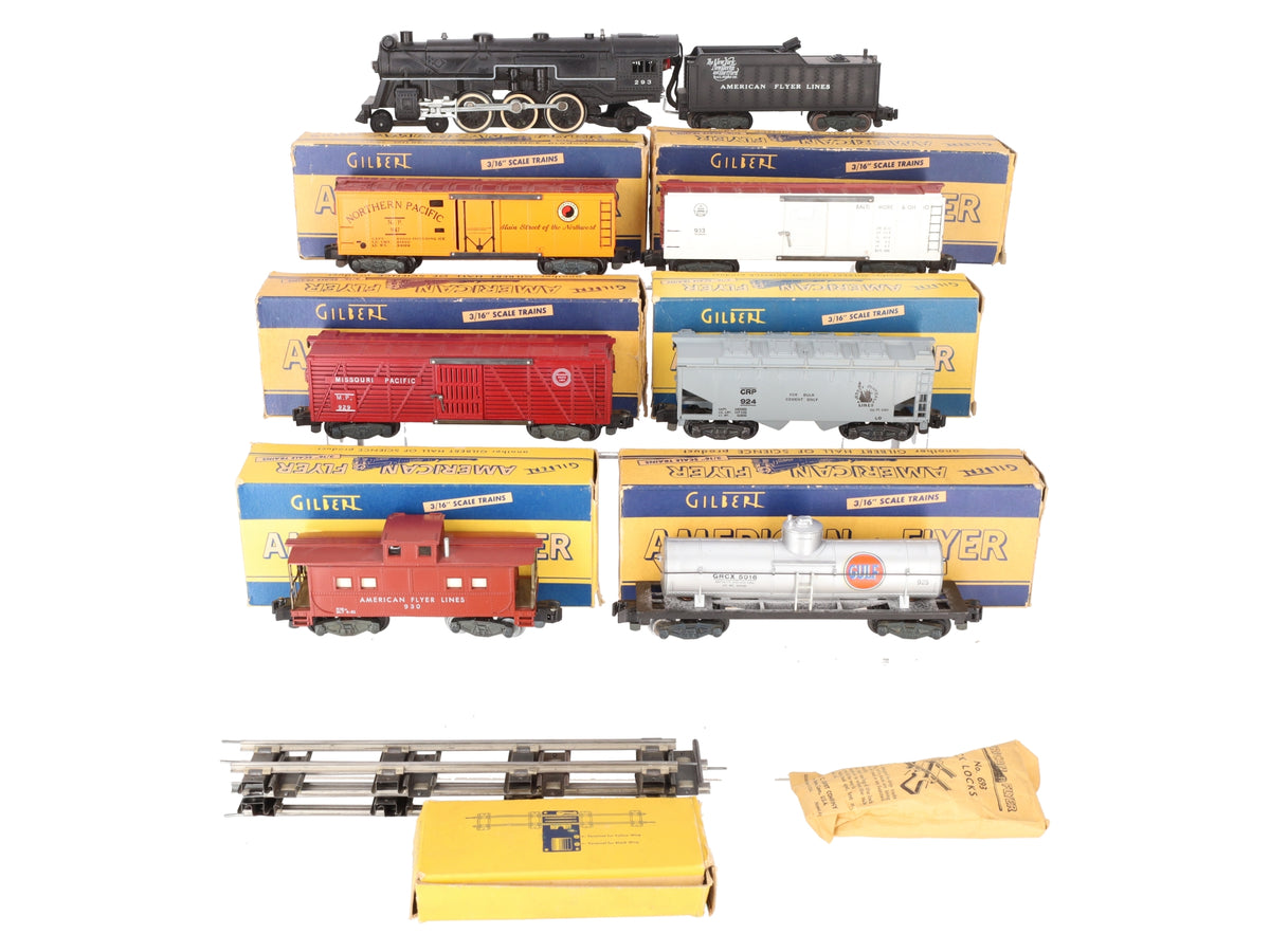 American Flyer K5329 Vintage S Meteor Steam Set VG/Box