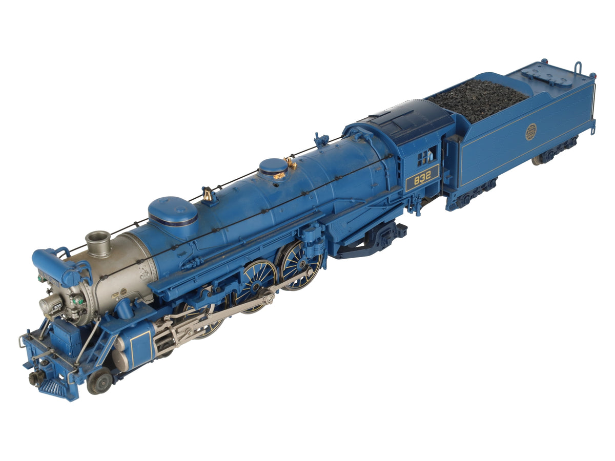 Lionel 6-11335 O Jersey Central Blue Comet 4-6-2 Pacific Steam Locomotive #832 EX/Box