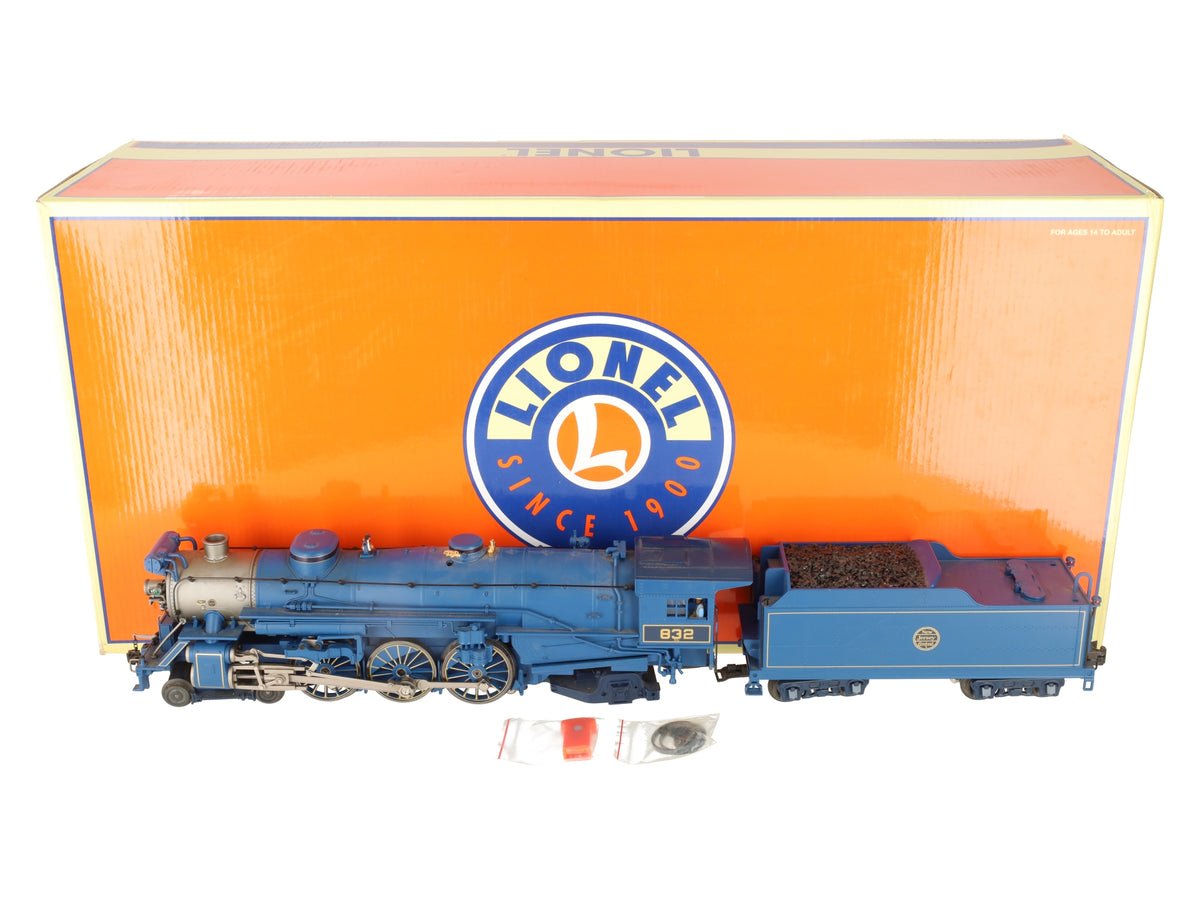 Lionel 6-11335 O Jersey Central Blue Comet 4-6-2 Pacific Steam Locomotive #832 EX/Box
