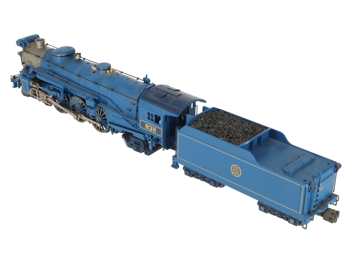 Lionel 6-11335 O Jersey Central Blue Comet 4-6-2 Pacific Steam Locomotive #832 EX/Box