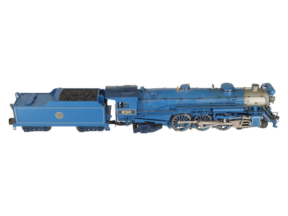 Lionel 6-11335 O Jersey Central Blue Comet 4-6-2 Pacific Steam Locomotive #832 EX/Box