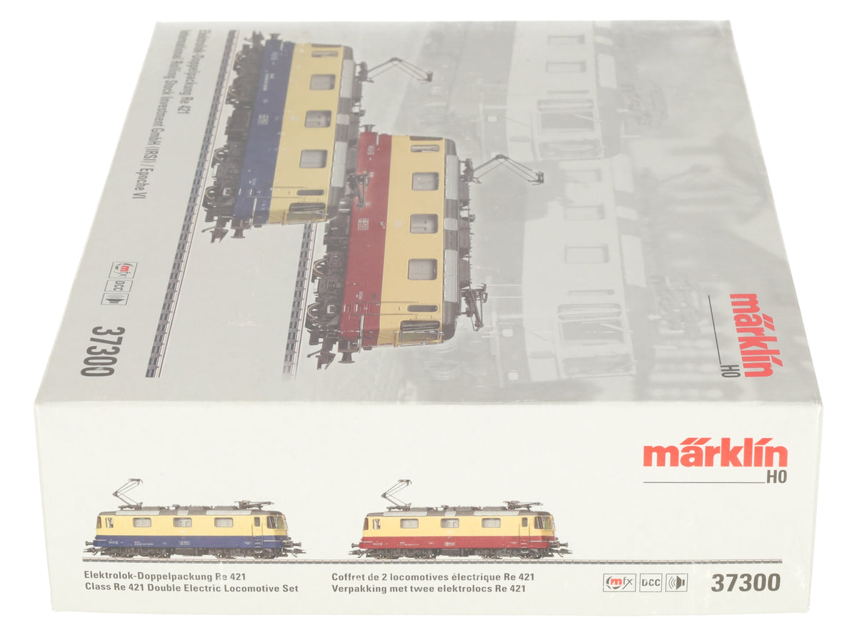Marklin 37300 HO IRSI Re 421 Electric Locomotive with DCC & Sound (Set of 2)