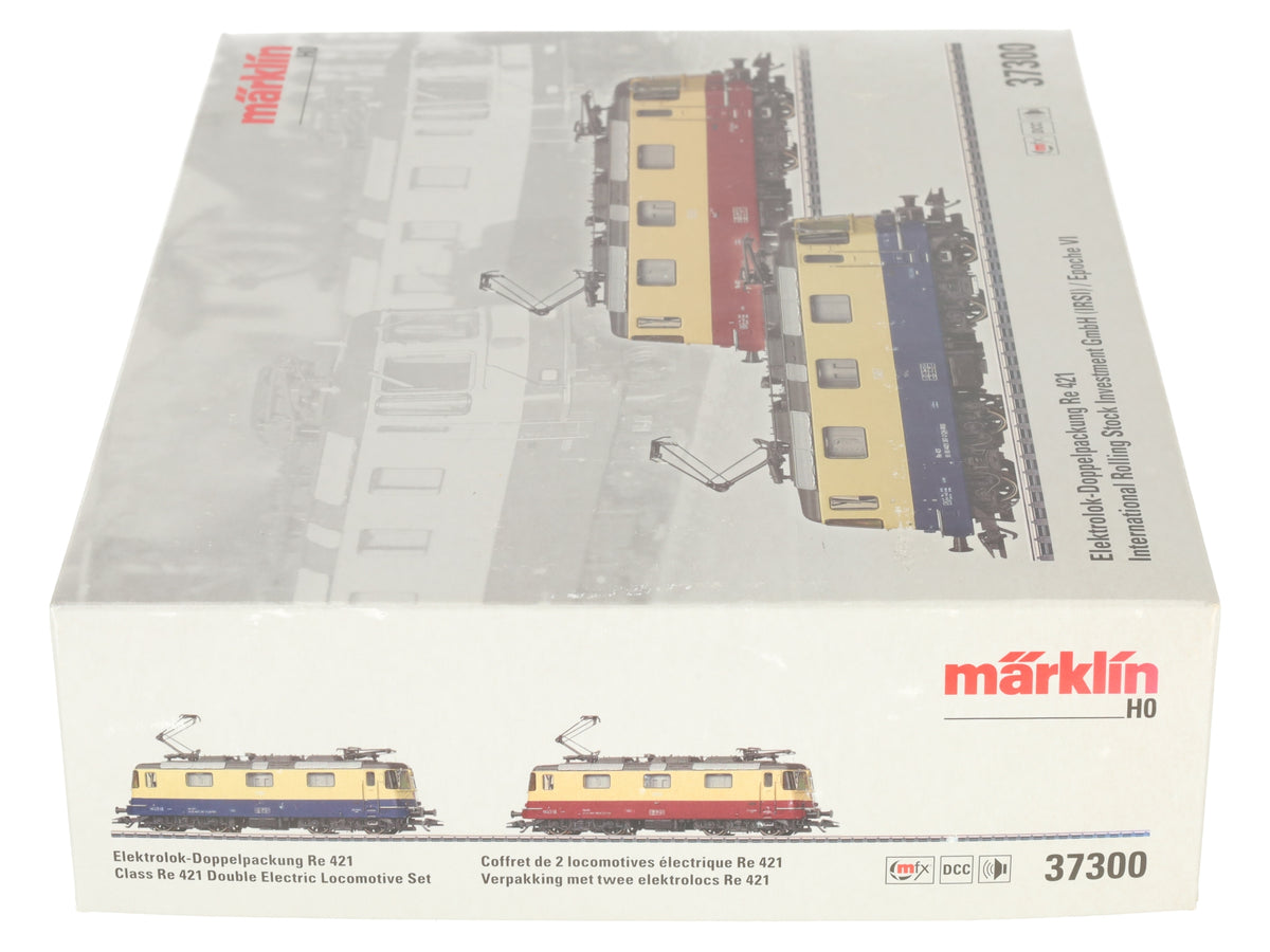 Marklin 37300 HO IRSI Re 421 Electric Locomotive with DCC & Sound (Set of 2) LN/Box