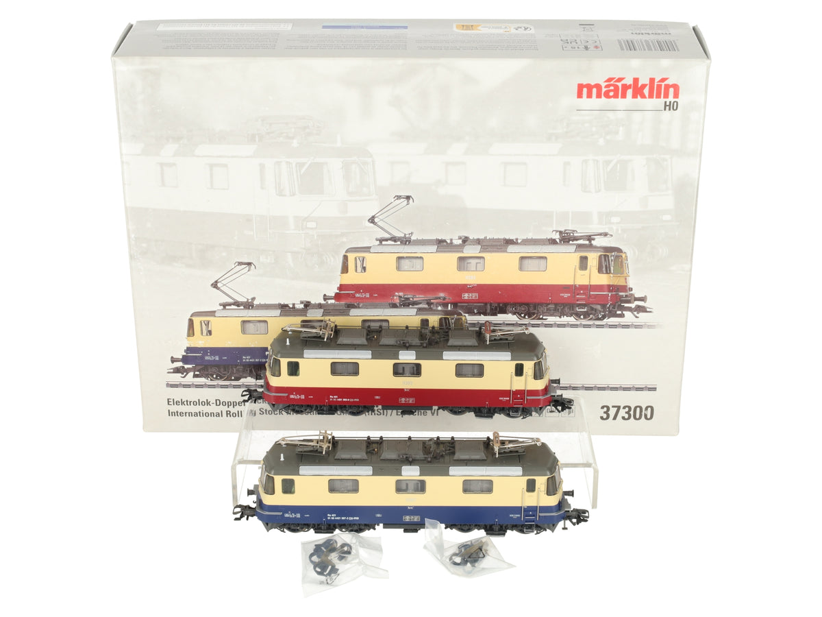 Marklin 37300 HO IRSI Re 421 Electric Locomotive with DCC & Sound (Set of 2) LN/Box