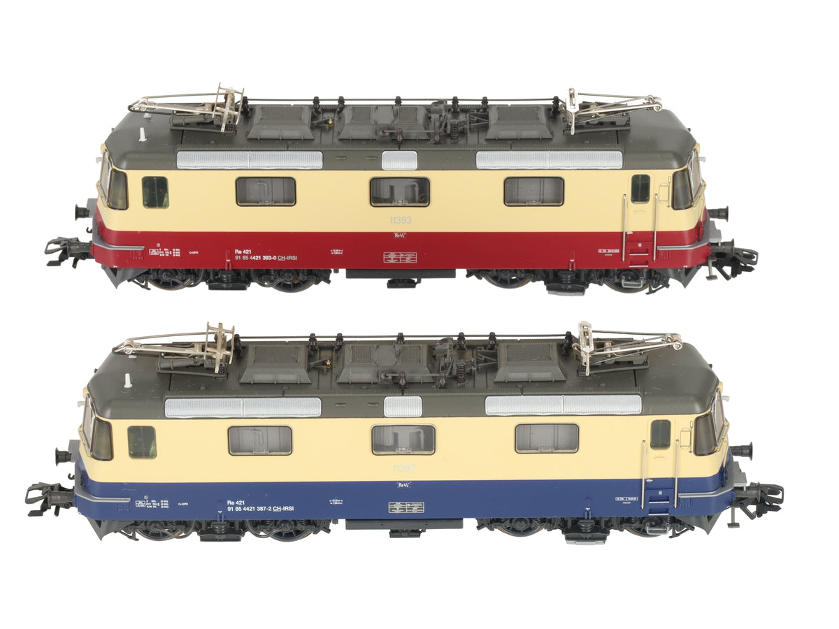 Marklin 37300 HO IRSI Re 421 Electric Locomotive with DCC & Sound (Set of 2) LN/Box