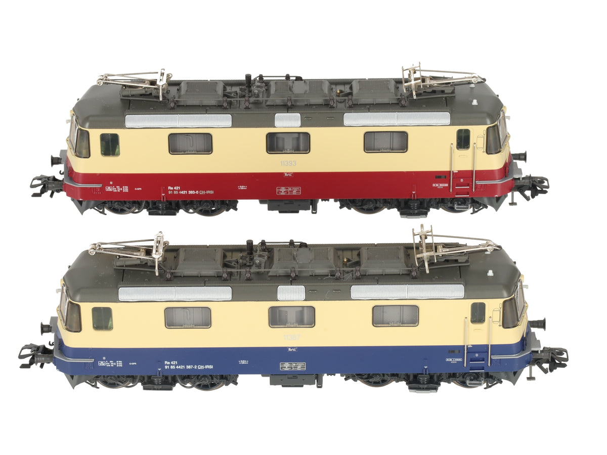 Marklin 37300 HO IRSI Re 421 Electric Locomotive with DCC & Sound (Set of 2) LN/Box