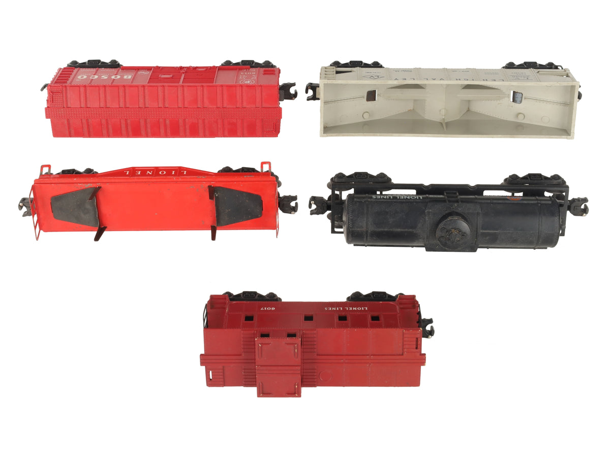 Lionel Vintage O Gauge Train Cars 6121, 6025, 6014, 6017, 25000 [5] VG