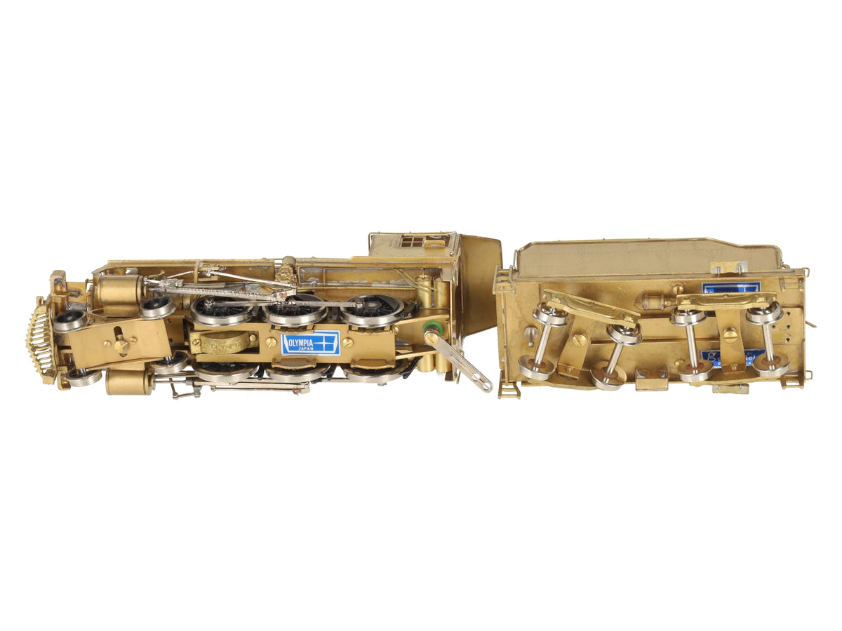 Gem Olympia 445 HO BRASS CP Class D-4g 4-6-0 Steam Loco/Tender - Unpainted VG/Box