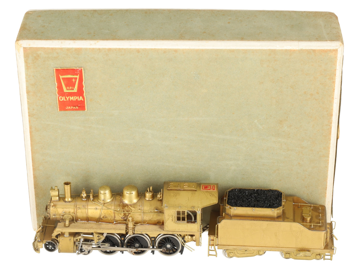 Gem Olympia 445 HO BRASS CP Class D-4g 4-6-0 Steam Loco/Tender - Unpainted VG/Box