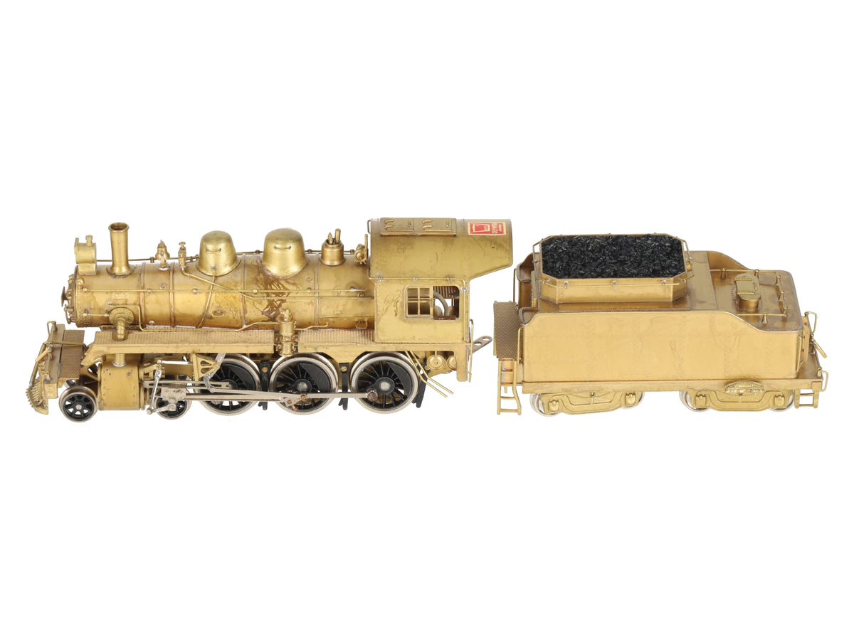 Gem Olympia 445 HO BRASS CP Class D-4g 4-6-0 Steam Loco/Tender - Unpainted VG/Box