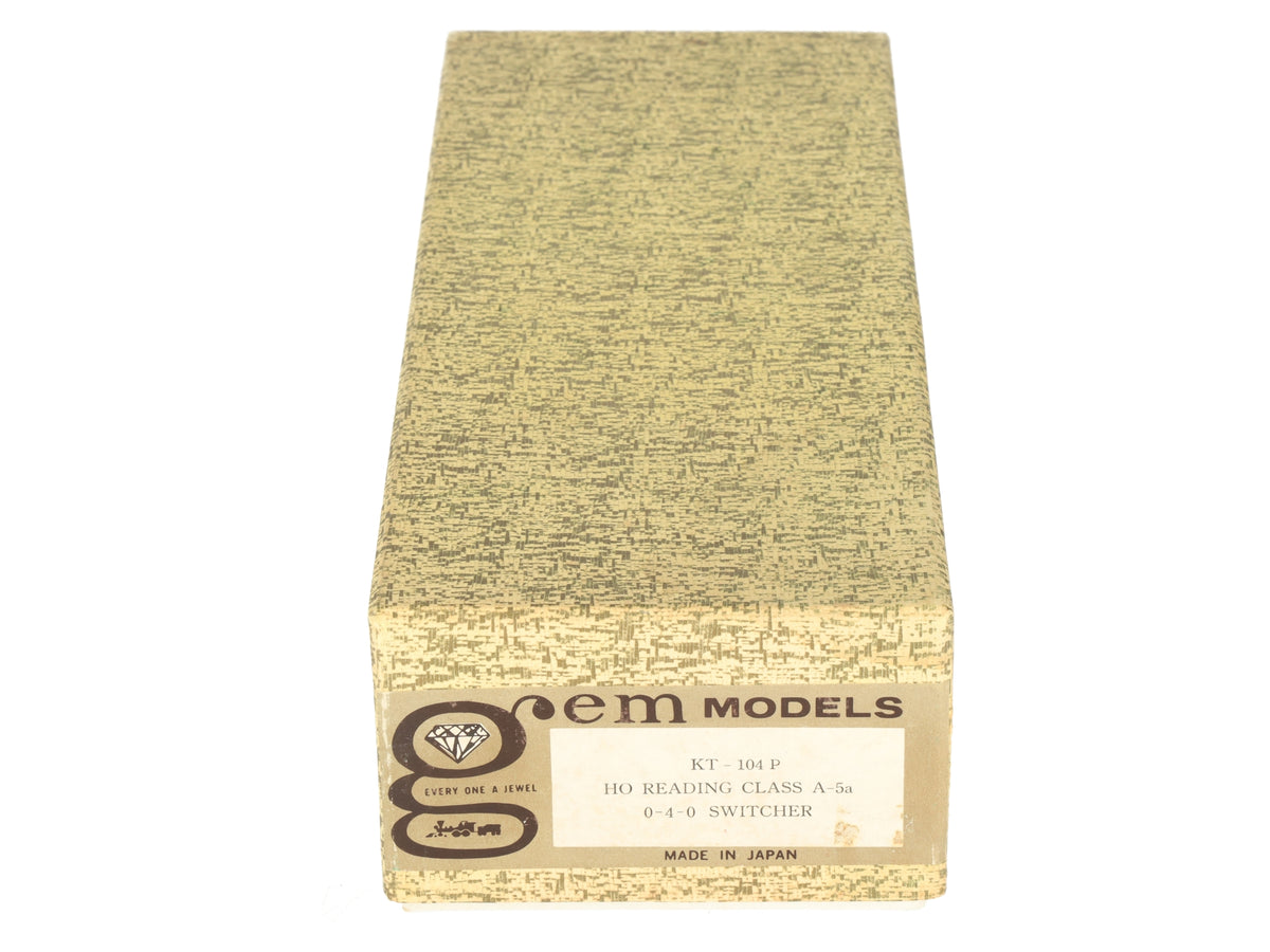 Gem Models KT-104P HO Scale BRASS Reading Class A-5a 0-4-0 Switcher - Unpainted EX/Box