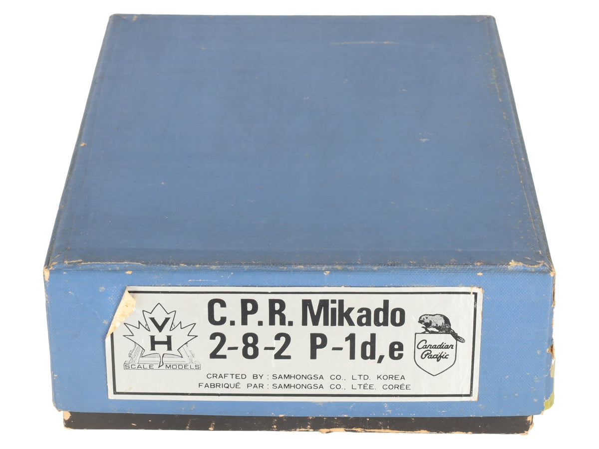 Van Hobbies HO BRASS CPR P-1d,e Mikado 2-8-2 Steam Loco/Tender - Unpainted VG/Box
