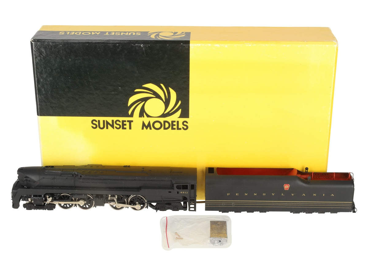 Sunset Models HO163P Brass HO Scale PRR 4-4-4-4 T-1 w/ Portholes EX/Box