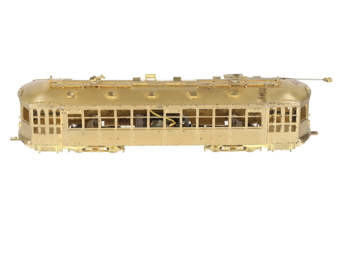 MTS Imports HO Scale BRASS Boston Type 5 Streetcar - Unpainted VG/Box