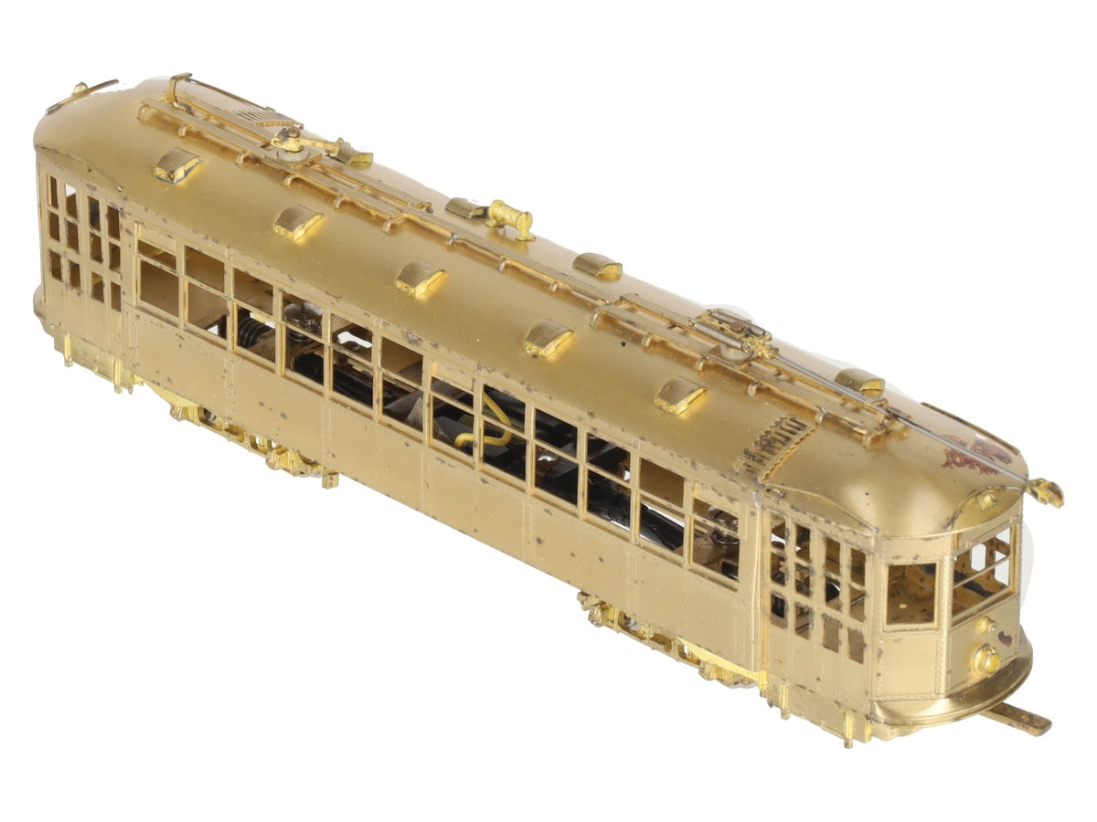 MTS Imports HO Scale BRASS Boston Type 5 Streetcar - Unpainted VG/Box