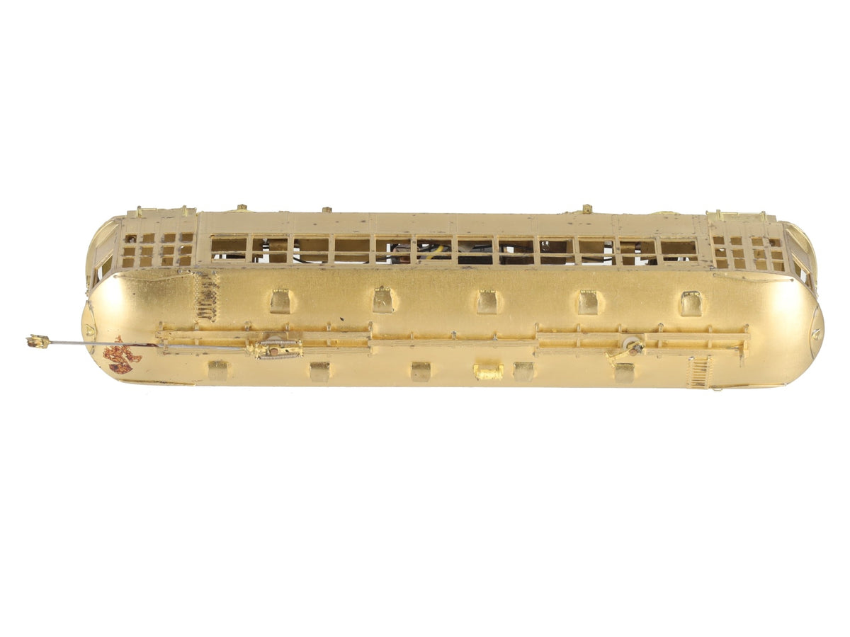 MTS Imports HO Scale BRASS Boston Type 5 Streetcar - Unpainted VG/Box