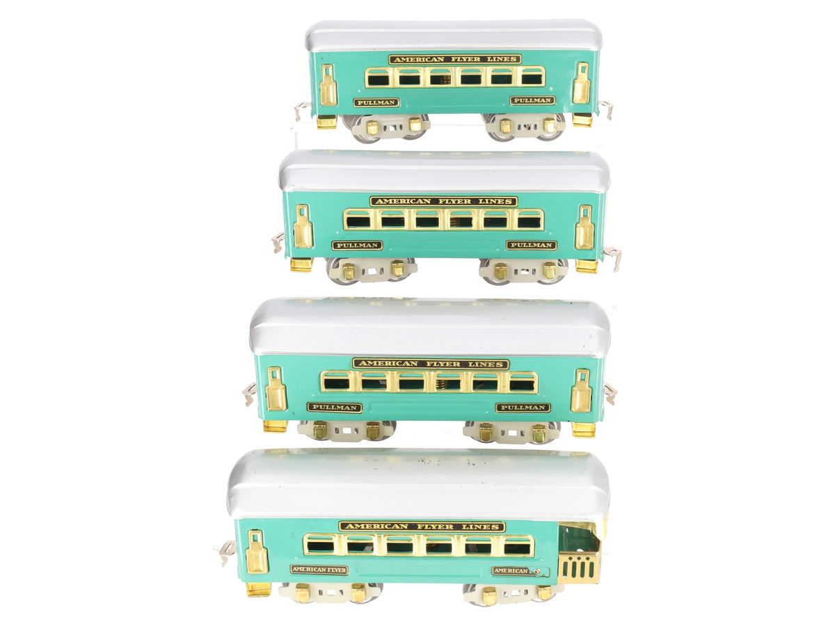 American Flyer Vintage O Prewar Tinplate Passenger Cars 3171, 3172 [4]