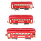 Lionel O Gauge Prewar Custom Tinplate Pullman Passenger Cars #605,605,606 [3]