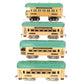 American Flyer Vintage O Prewar Tinplate Passenger Cars 3171, 3172, 3182 [4] VG