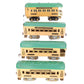 American Flyer Vintage O Prewar Tinplate Passenger Cars 3171, 3172, 3182 [4] VG