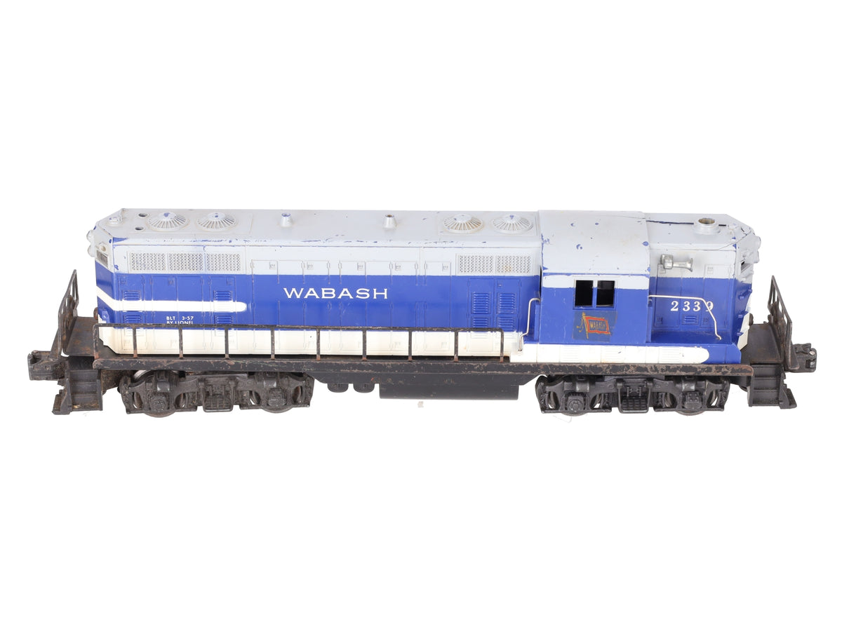 Lionel 2339 Vintage O Gauge Wabash GP-7 Powered Diesel Locomotive #2339