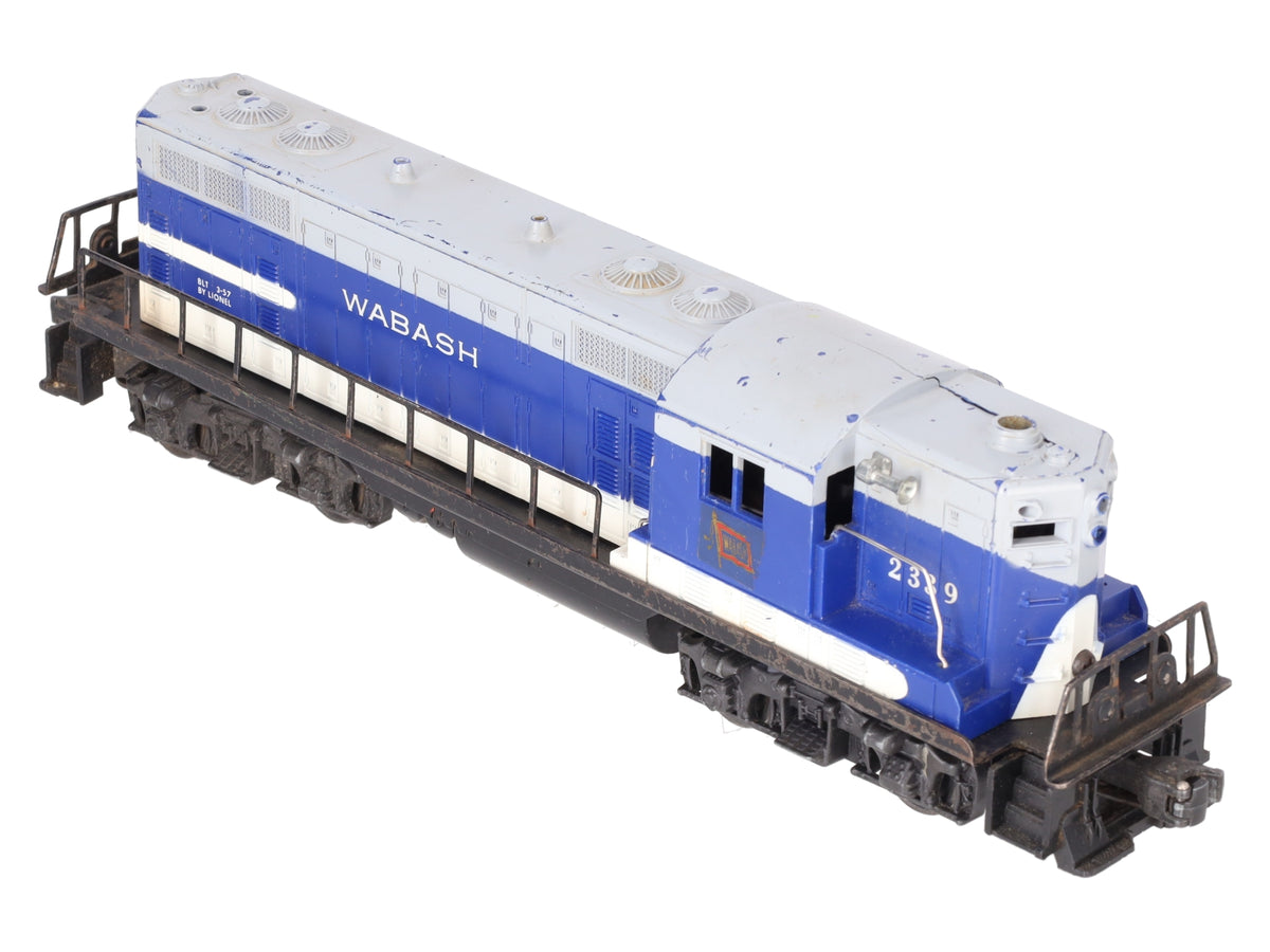 Lionel 2339 Vintage O Gauge Wabash GP-7 Powered Diesel Locomotive #2339