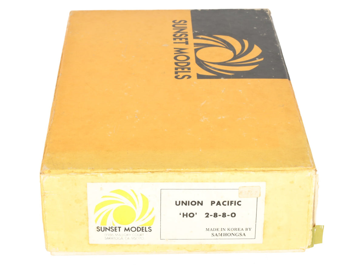 Sunset Models HO Scale BRASS UP 2-8-8-0 Steam Locomotive & Tender- Painted/Box