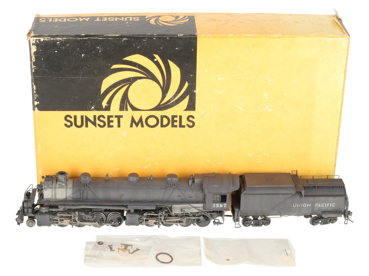 Sunset Models HO Scale BRASS UP 2-8-8-0 Steam Locomotive & Tender- Painted/Box