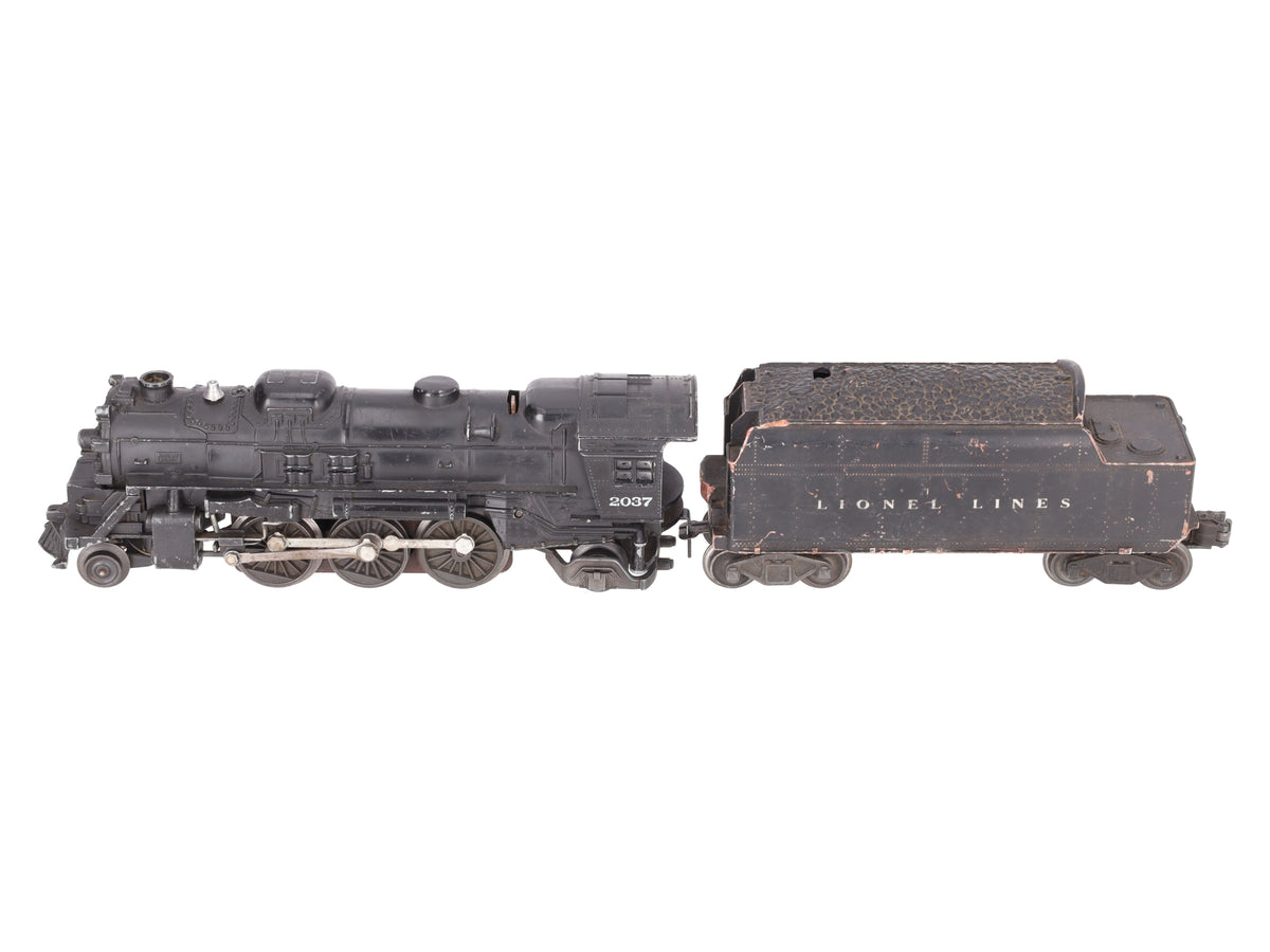 Lionel 2037 Vintage O Gauge 2-6-4 Diecast Steam Locomotive w/ 6466W Tender