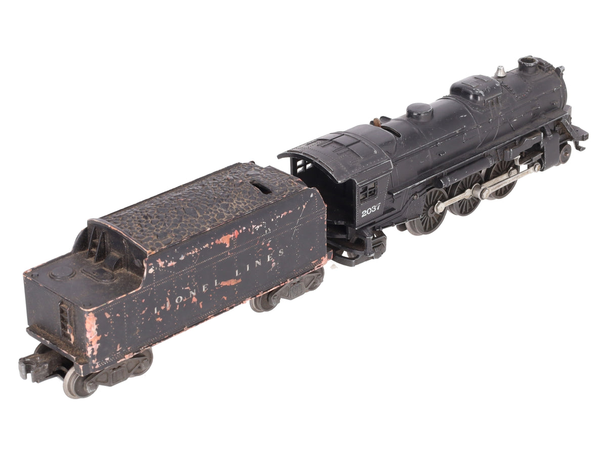 Lionel 2037 Vintage O Gauge 2-6-4 Diecast Steam Locomotive w/ 6466W Tender