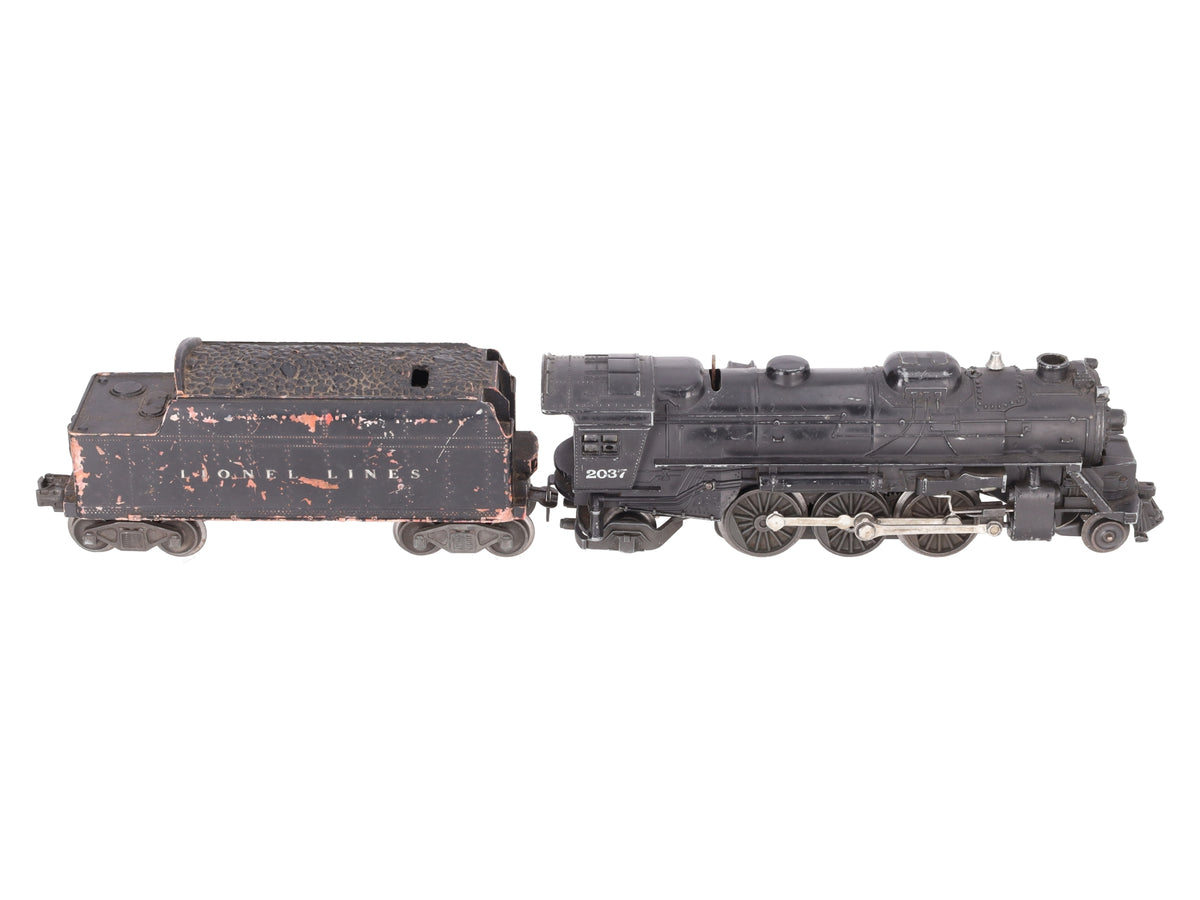 Lionel 2037 Vintage O Gauge 2-6-4 Diecast Steam Locomotive w/ 6466W Tender
