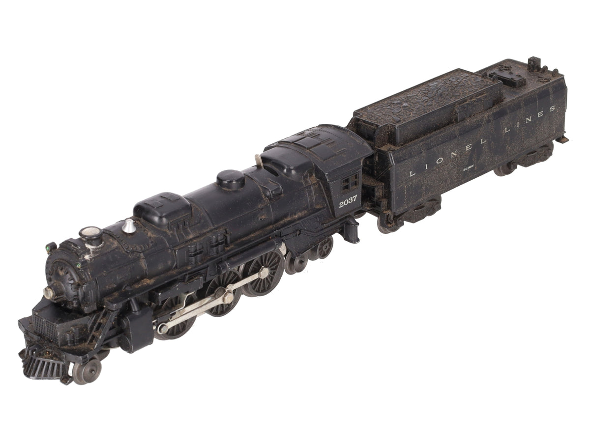 Lionel 2037 Vintage O Gauge 2-6-4 Diecast Steam Locomotive and 6026W Tender VG/Box