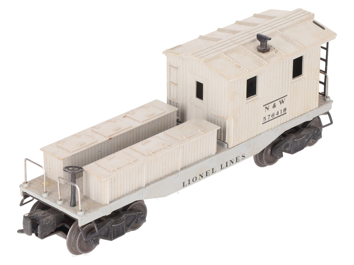 Lionel 6419-100 VIntage O Norfolk & Western Work Caboose - RARE! VG/Box