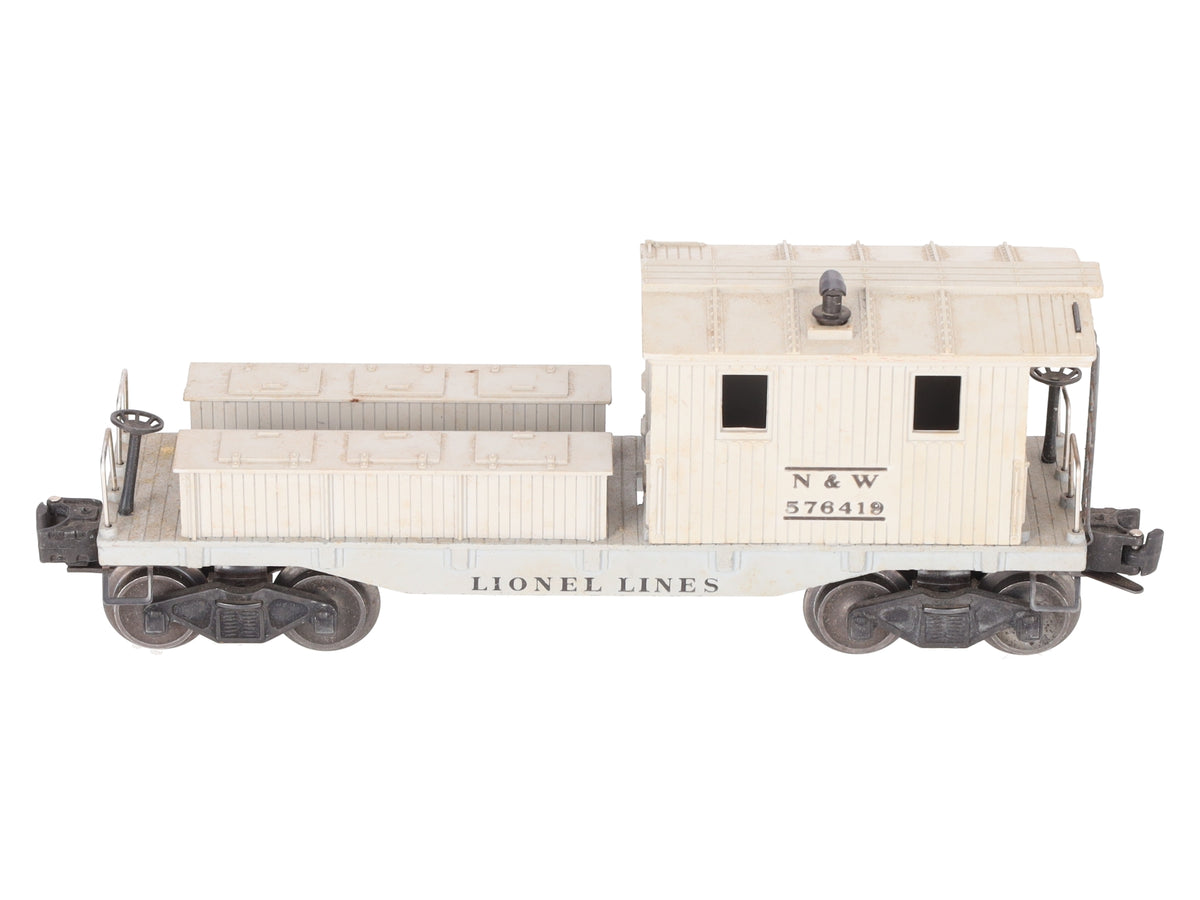 Lionel 6419-100 VIntage O Norfolk & Western Work Caboose - RARE! VG/Box