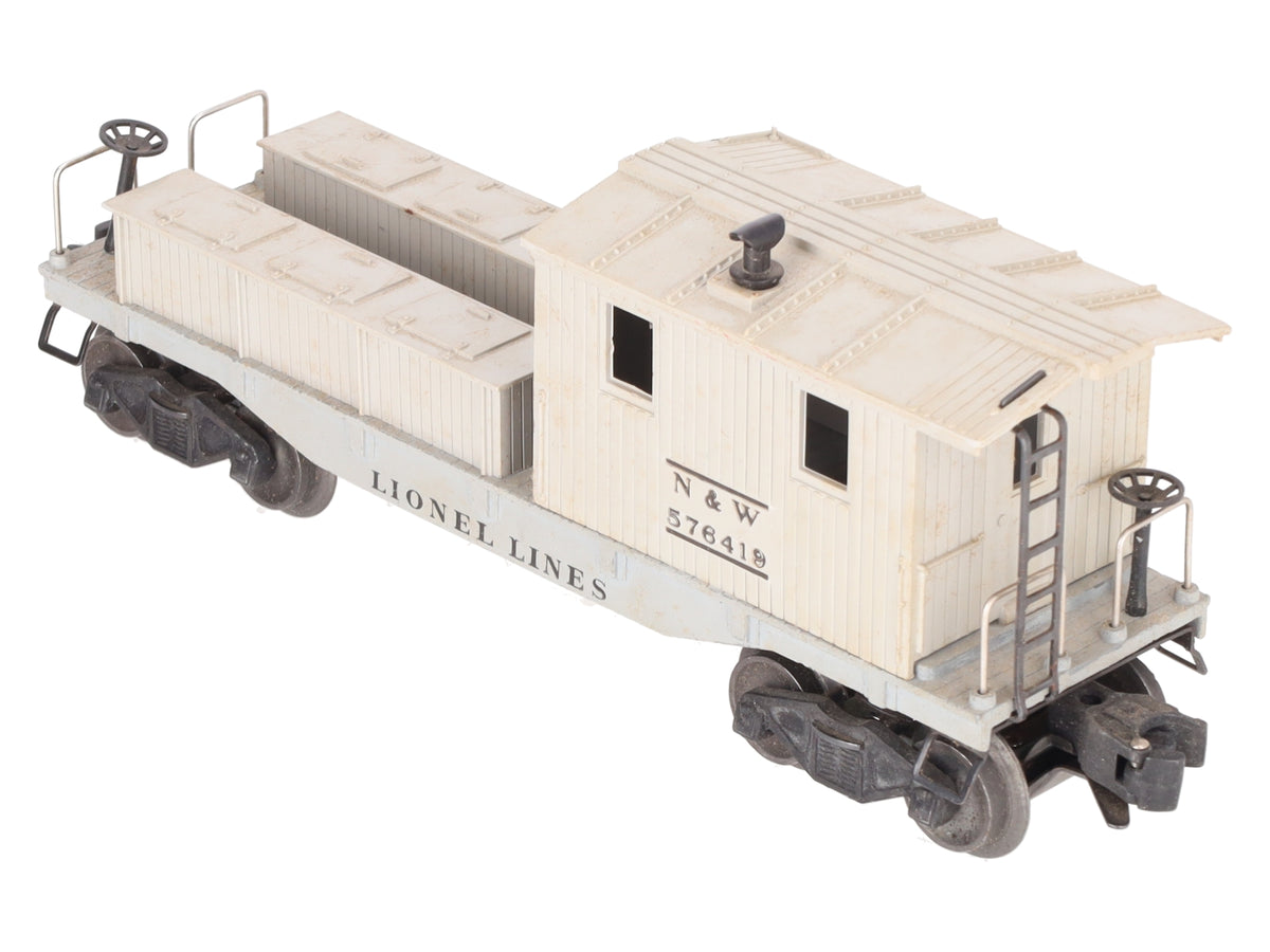 Lionel 6419-100 VIntage O Norfolk & Western Work Caboose - RARE! VG/Box
