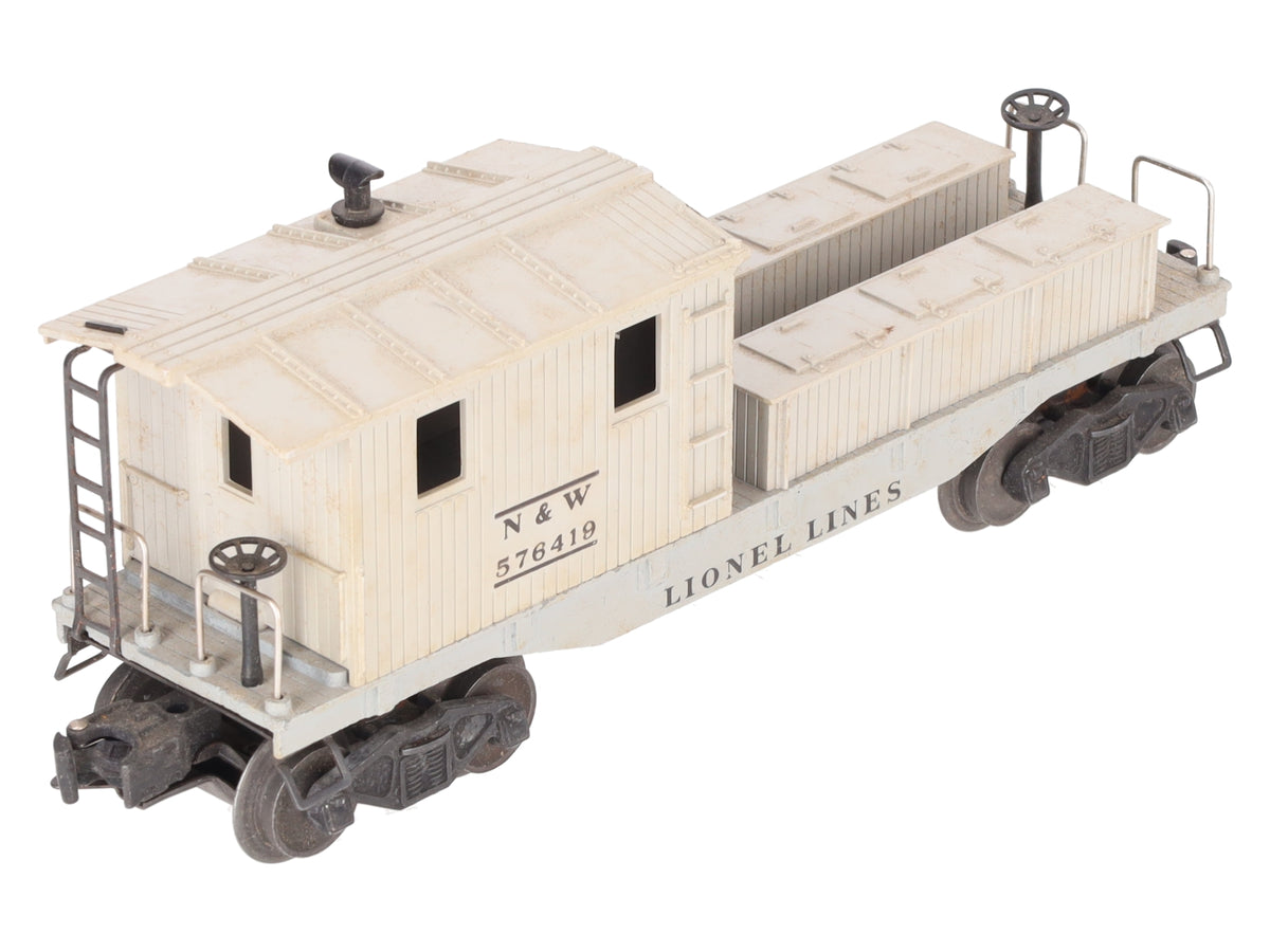 Lionel 6419-100 VIntage O Norfolk & Western Work Caboose - RARE! VG/Box