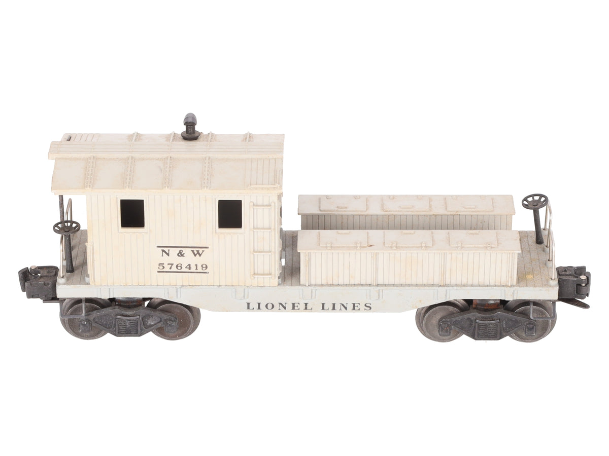 Lionel 6419-100 VIntage O Norfolk & Western Work Caboose - RARE! VG/Box