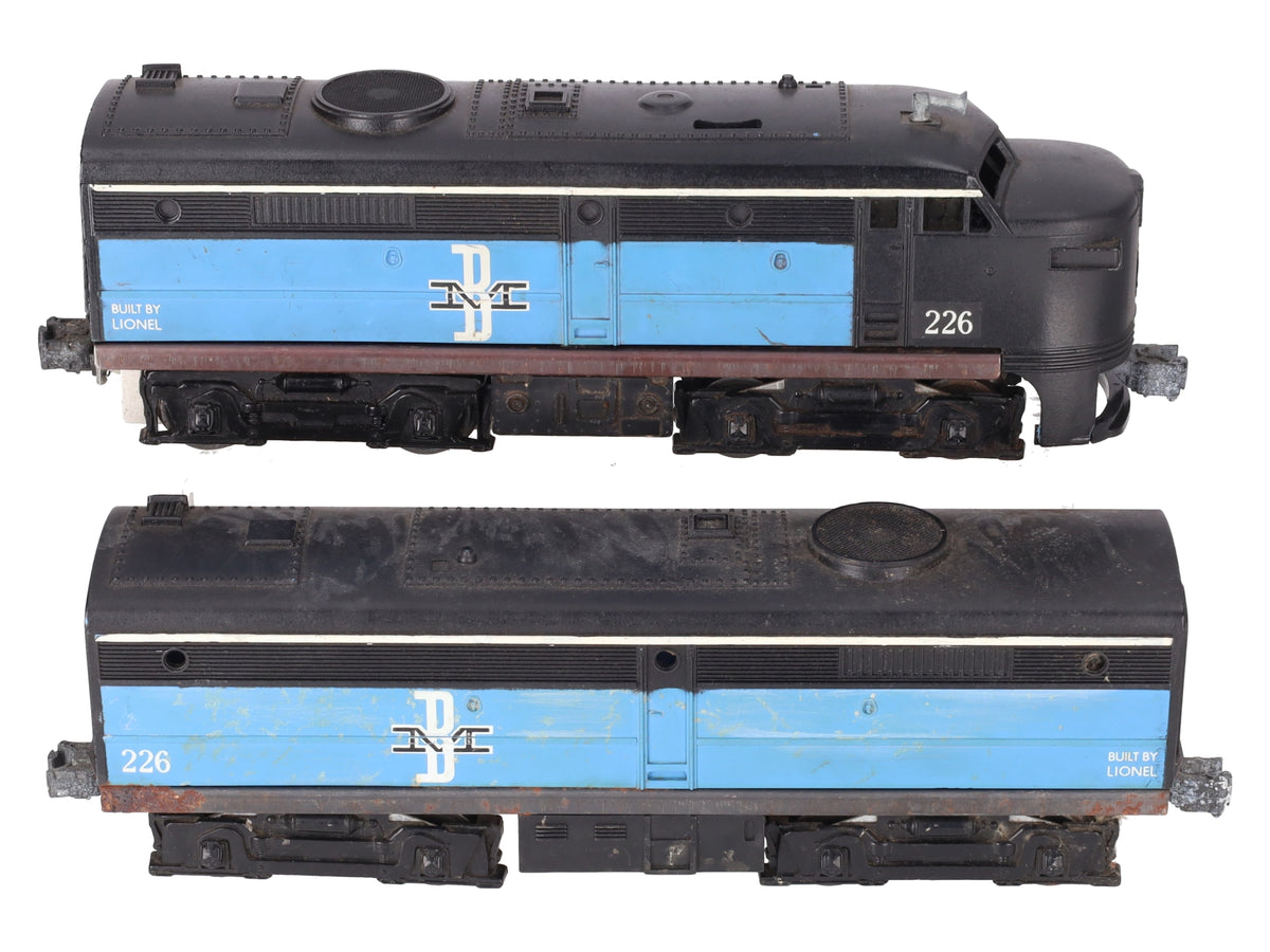 Lionel 226 Vintage O Gauge Boston & Maine Alco AB Diesel Set