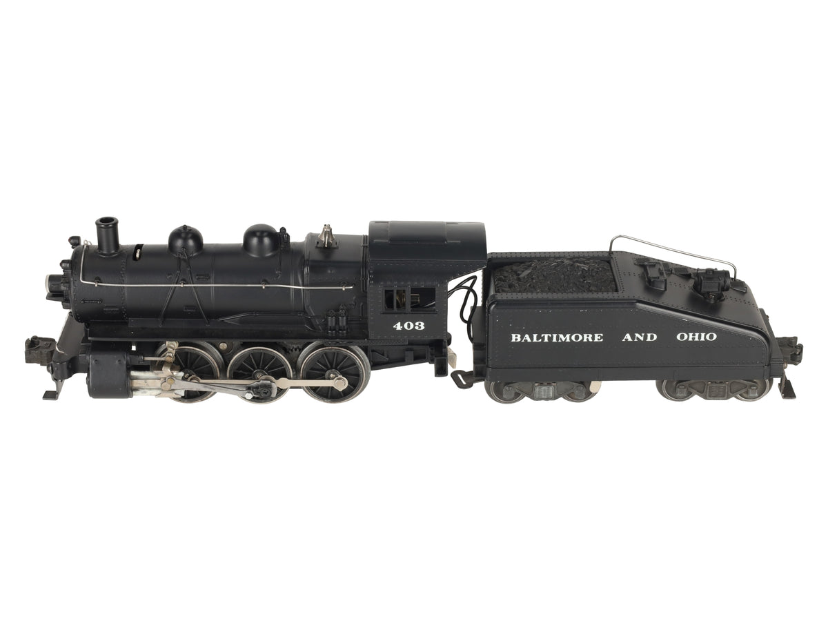 Lionel 203 Vintage O Gauge B&O 0-6-0 Steam Locomotive and Tender