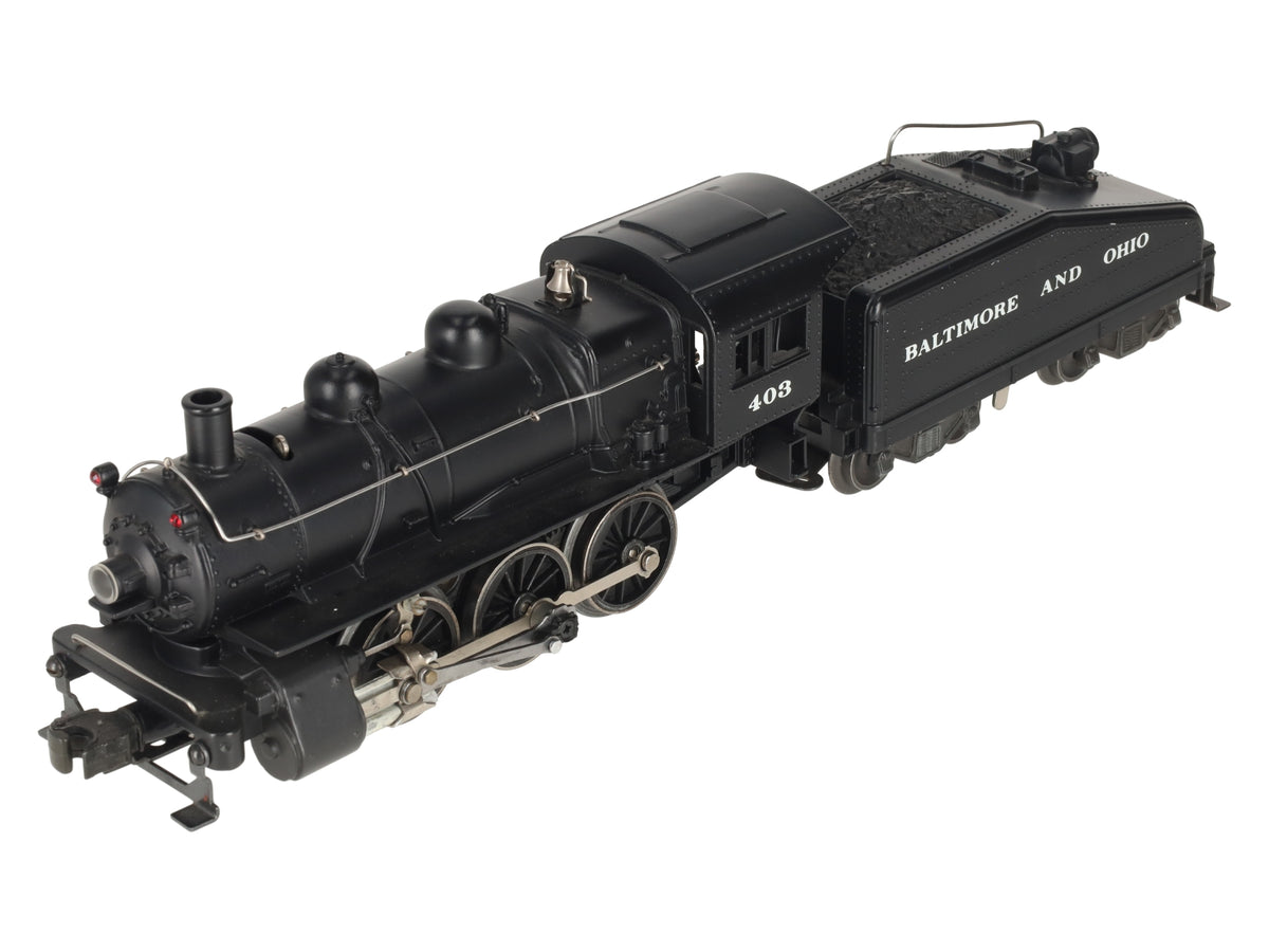 Lionel 203 Vintage O Gauge B&O 0-6-0 Steam Locomotive and Tender