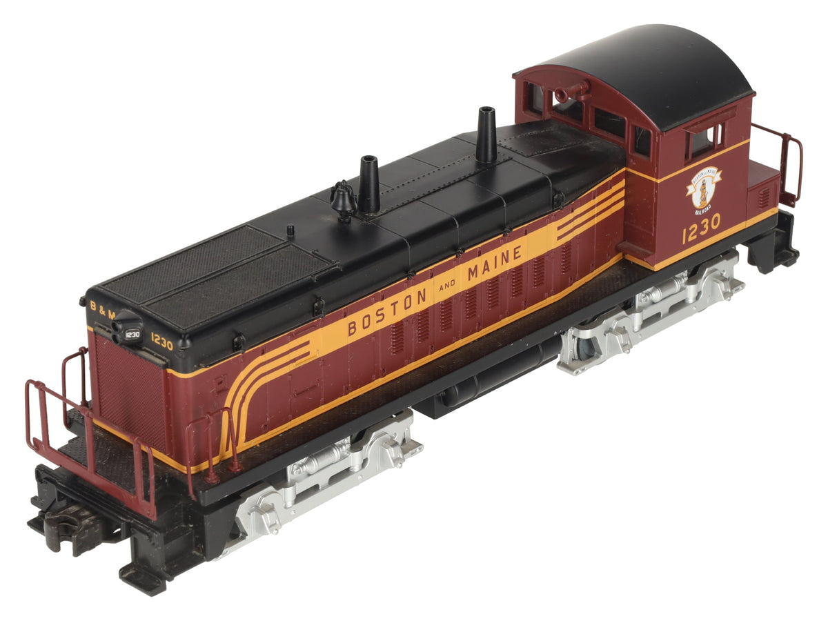 MTH 30-2179-1 O Gauge Boston & Maine SW-9 Diesel Switcher w/PS1 #1230 EX/Box