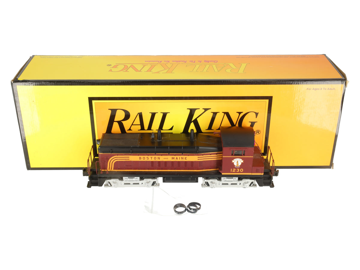 MTH 30-2179-1 O Gauge Boston & Maine SW-9 Diesel Switcher w/PS1 #1230 EX/Box