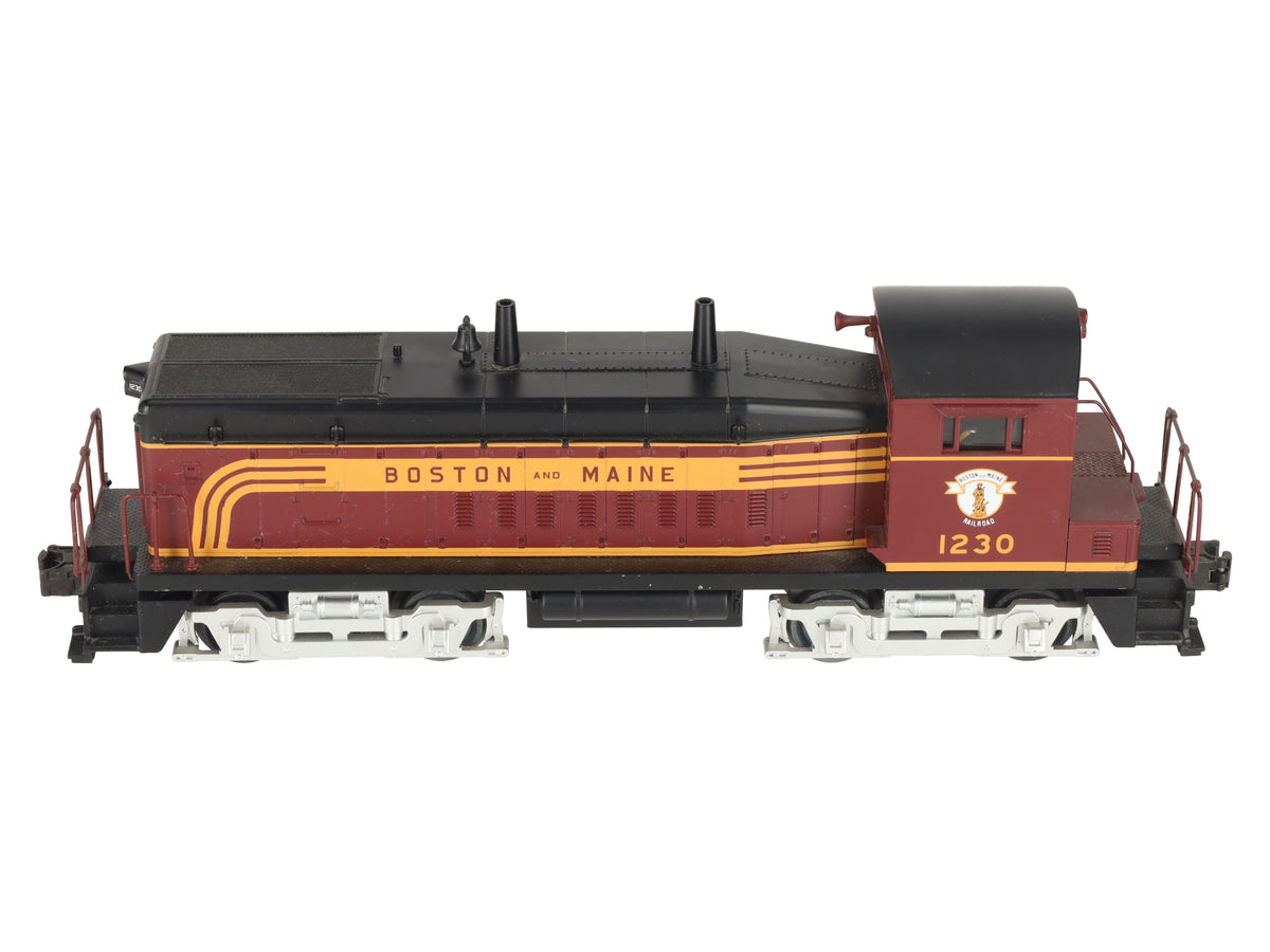 MTH 30-2179-1 O Gauge Boston & Maine SW-9 Diesel Switcher w/PS1 #1230 EX/Box