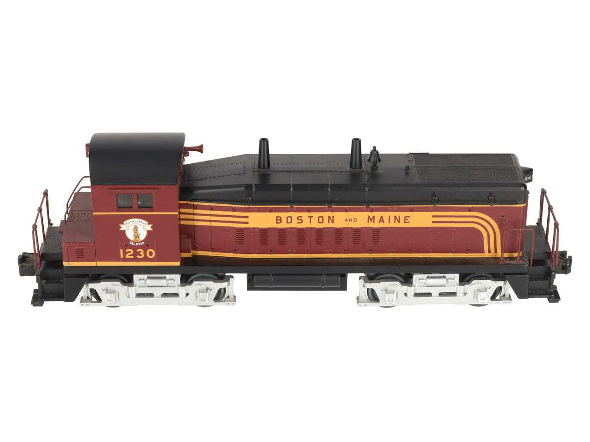 MTH 30-2179-1 O Gauge Boston & Maine SW-9 Diesel Switcher w/PS1 #1230 EX/Box